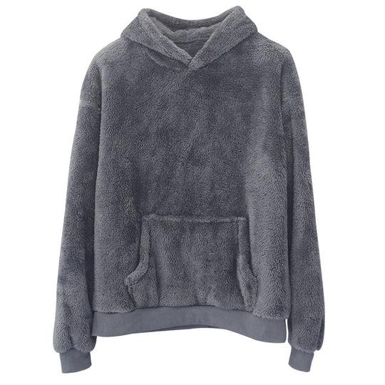 Damen Kuscheliger Hoodie mit hohem Kragen R&B