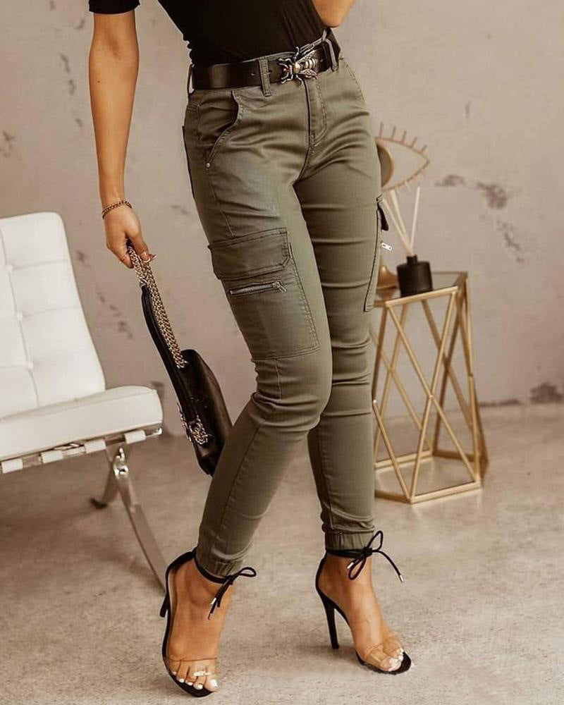 Damen Cargo-Hose mit praktischen Taschen und modernem Schnitt R&B