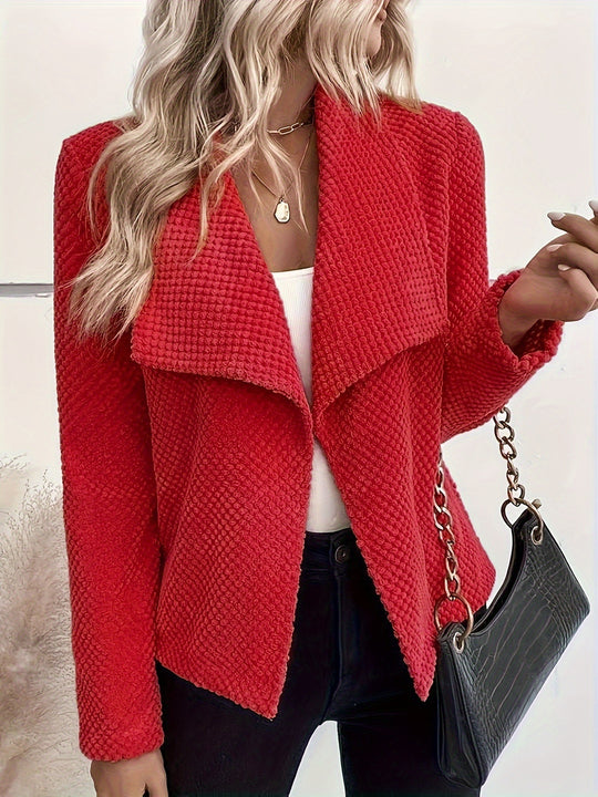 Damen Waffelstruktur Blazer R&B