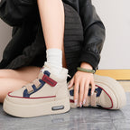 Damen Winterliche High-Top Sneakers mit bequemer Fleece-Wärmepolsterung und sportlichem Design R&B