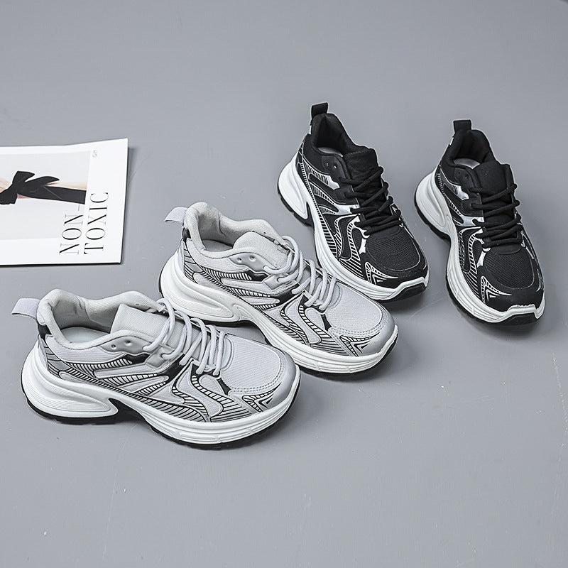 Damen Sportliche Sneakers mit atmungsaktiver Mesh-Oberfläche und stabilisierender Sohle R&B
