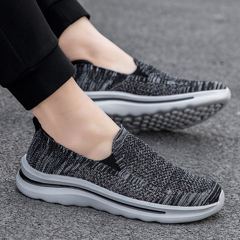 Damen Slip-On Sneakers aus atmungsaktivem Mesh mit komfortabler Sohle R&B