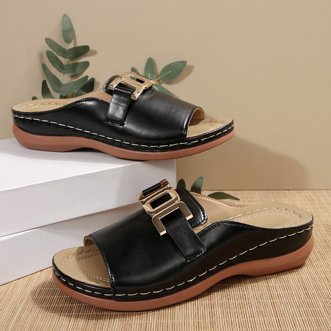 Damen Komfortable Slide Sandalen R&B