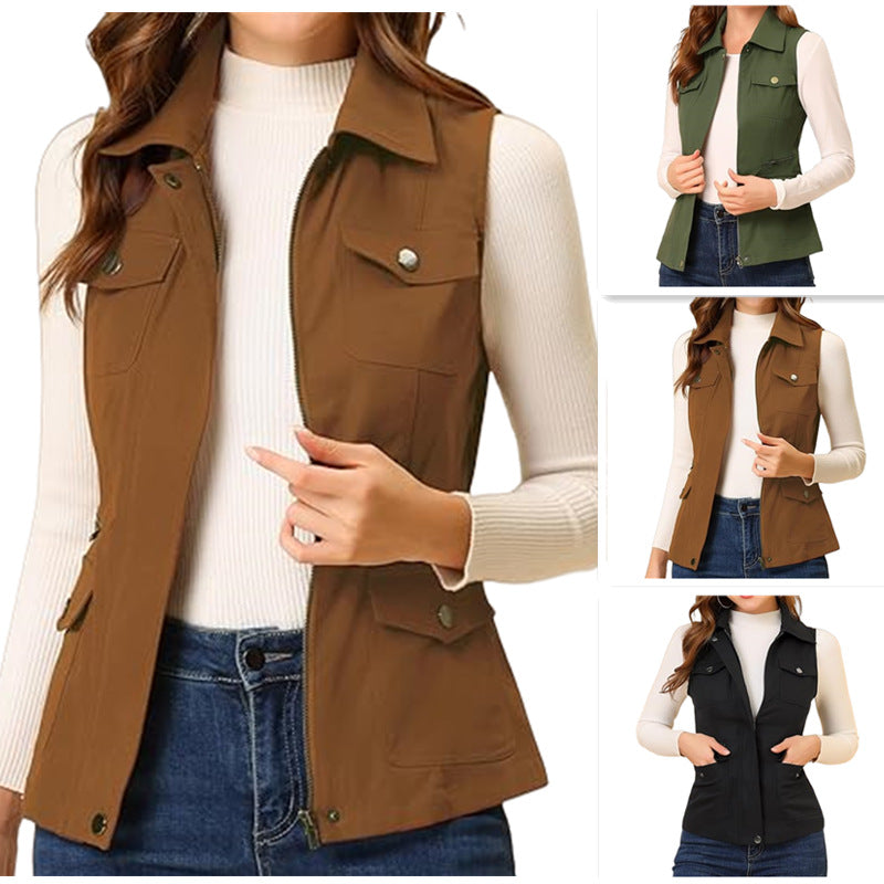 Damen Outdoor-Weste mit praktischen Taschen