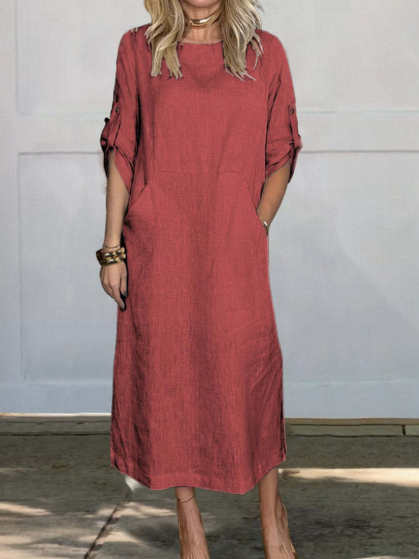 Damen Leichte Sommerkleid R&B