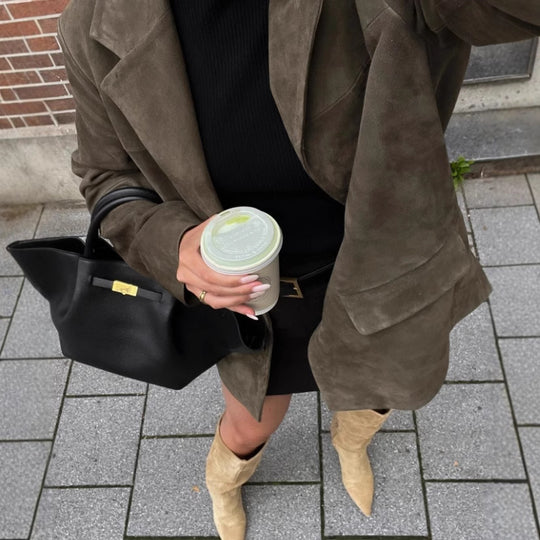 Damen modischer und bequemer Blazer aus weichem Material R&B