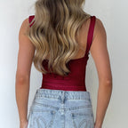 Damen Spitzen Trägertop mit raffiniertem Knoten-Design R&B