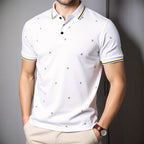 Herren Poloshirt mit modernem Design und dekorativem Muster