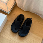 Damen modische Zehentrenner-Sandalen mit elegantem Riemendesign und rutschfester Sohle