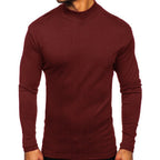Herren hochwertiger Rollkragenpullover aus langlR&Bigem Material R&B