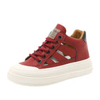 Damen High-Top Sneakers mit atmungsaktiver Oberflächenstruktur und rutschfester Sohle R&B