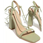Damen Elegante High Heel Sandalen mit multifunktionalen Riemen R&B
