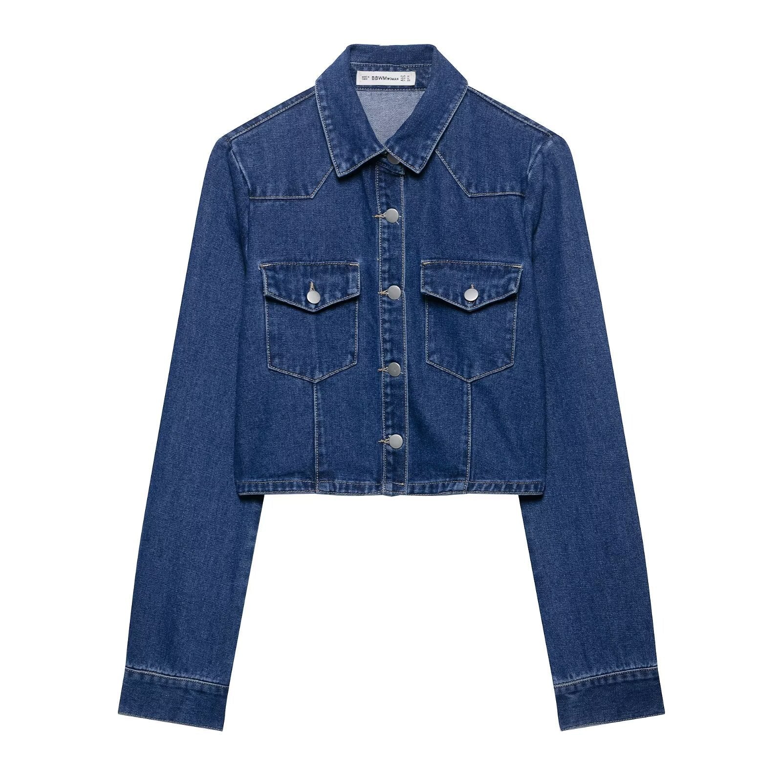 Damen Jeansjacke im lässigen Cropped-Stil R&B