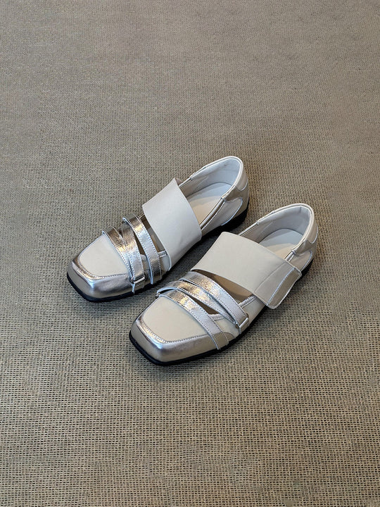 Damen bequeme Slipper mit modernem Riemendesign R&B