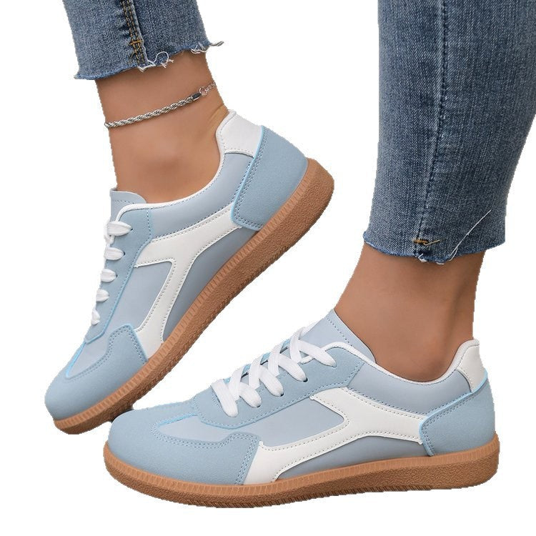 Damen sportliche Sneakers im Retro-Stil mit atmungsaktiver Oberflächenstruktur und rutschfester Sohle R&B