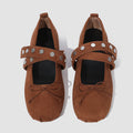 Damen Mokassins mit modischen Schnallen und dekorativen Elementen R&B