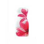Damen Minikleid mit floralem Print und figurbetontem Schnitt R&B