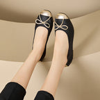 Damen elegante Ballerinas mit dekorativer Schleifenverzierung und hochwertigem Obermaterial R&B