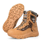 Herren robuster Tactical Stiefel mit verstärktem Knöchelschutz und atmungsaktiver Membran R&B