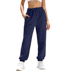 Damen warme Trainingshose mit elastischem Bund und praktischen Taschen R&B