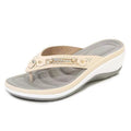 Damen Wedge-Sandalen mit modischem Riemendesign und ergonomischem Fußbett R&B
