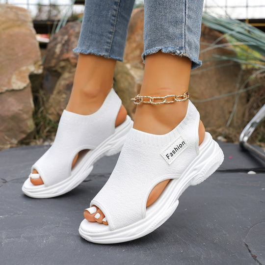 Damen Sportliche Sandalen mit atmungsaktiver Textiloberfläche und rutschfester Sohle R&B