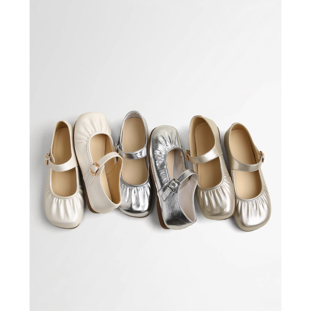 Damen Ballerina-Pumps mit modischem Riemchen und komfortablem Fußbett R&B