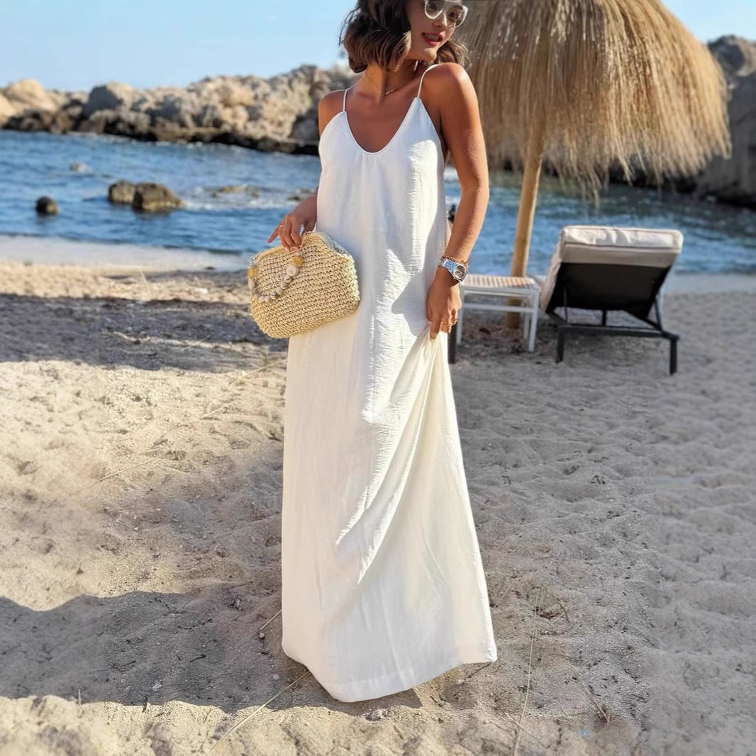 Damen Strandkleid mit Rückenausschnitt R&B