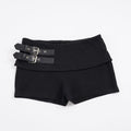 Damen Shorts mit breitem Bund und dekorativen Schnallen R&B
