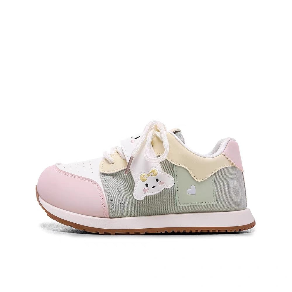 Damen Sportliche Sneakers mit niedlichen Tiermotiven und komfortabler Sohle R&B