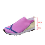 Damen Slip-On Sneakers mit atmungsaktiver Strick-Oberfläche und rutschfester Sohle R&B