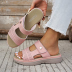 Damen Komfortable Sandalen mit verstellbaren Riemen und atmungsaktiver Oberfläche R&B
