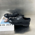 Damen elegante Brogues mit feinem Leder und klassischem Lochdesign R&B