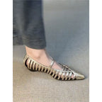Damen Slingback Ballerinas mit raffiniertem Riemendesign R&B