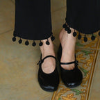 Damen Ballerina mit praktischem Riemen und gepolsterter Innensohle R&B