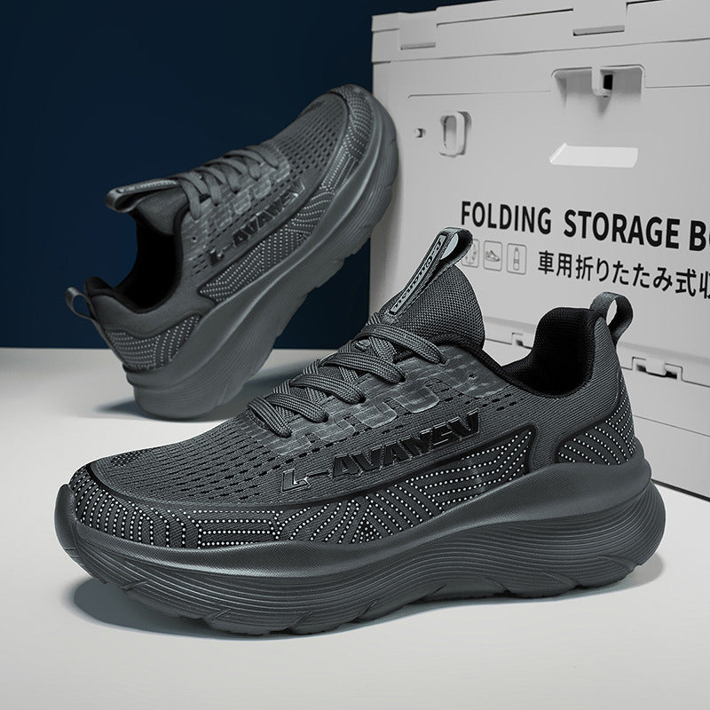 Damen Sportliche Lauf-Sneaker mit atmungsaktiver Mesh-Oberfläche und gepolsterter Sohle R&B