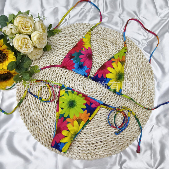 Damen Triangel-Bikini mit verspieltem Punkten-Design R&B