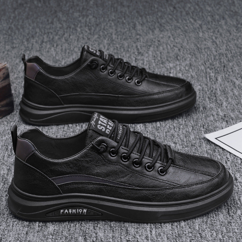 Damen modische Sneakers aus hochwertigem Leder mit dämpfender Sohle R&B