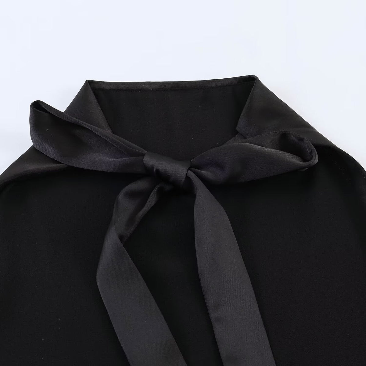 Damen asymmetrisches Satin Kleid R&B