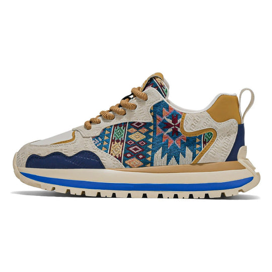 Damen Modische Sneakers mit vielfältigem Ethno-Muster und strapazierfähiger Sohle R&B