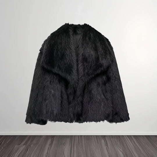 Damen Modische Kunstpelzjacke R&B