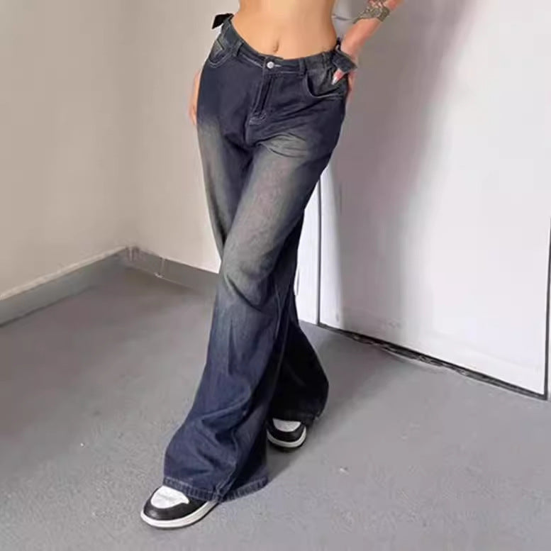 Damen Hochtaillierte Relaxed Fit Jeans R&B