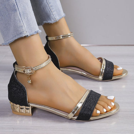 Damen Glitzernde Absatzsandalen R&B