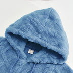 Damen Kuscheliger Fleece-Hoodie mit Strukturmuster R&B