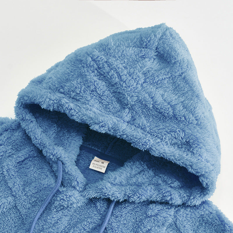 Damen Kuscheliger Fleece-Hoodie mit Strukturmuster R&B