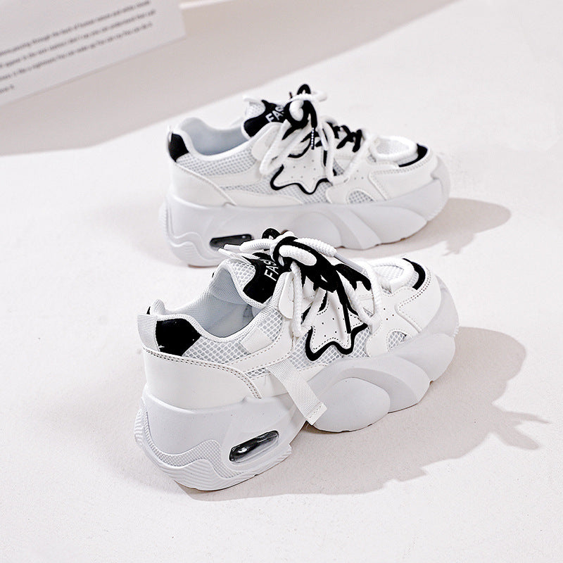 Damen Sportliche Sneakers mit atmungsaktiver Mesh-Oberfläche und rutschfester Sohle R&B