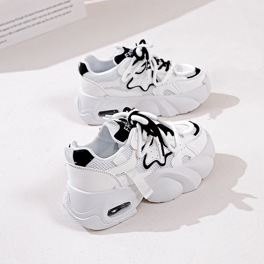Damen Sportliche Sneakers mit atmungsaktiver Mesh-Oberfläche und rutschfester Sohle R&B