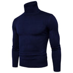 Herren nan figurbetonter Rollkragenpullover aus Feinstrick mit elastischer Passform R&B