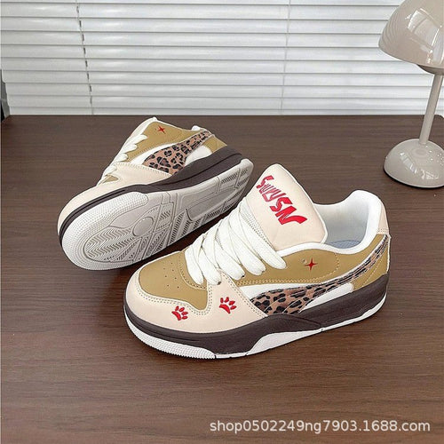 Damen Sportliche Sneakers mit trendigem Animal-Print und bequemer Innensohle R&B