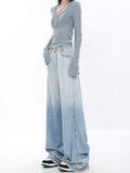 Damen weite Jeanshosen R&B